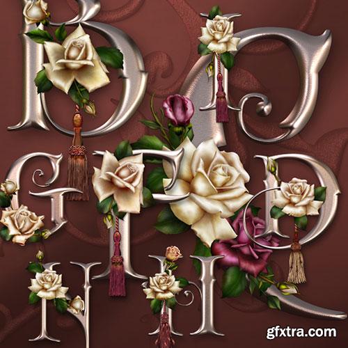 JaguarWoman's Anniversary Rose Decorative Alphabet
