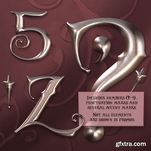 JaguarWoman's Anniversary Rose Decorative Alphabet