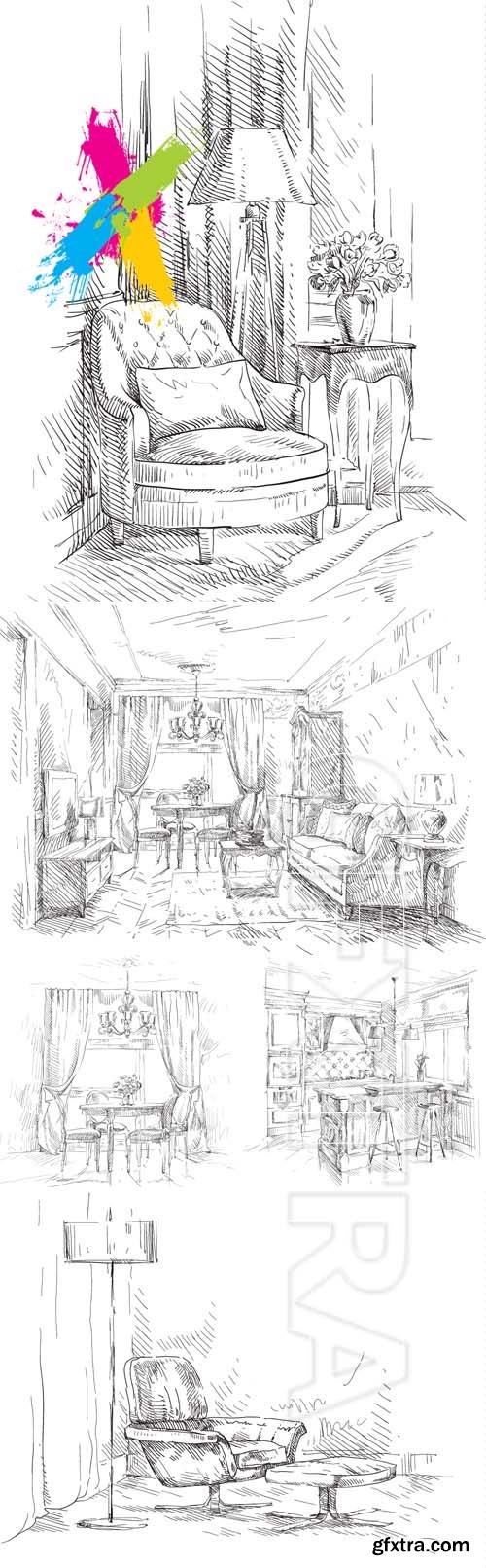 Hand draw interior