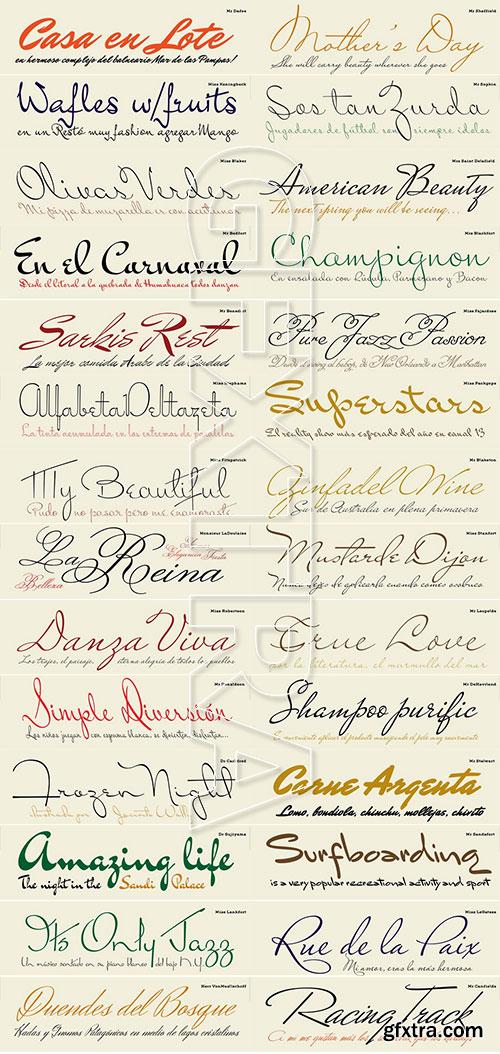 A Variety of Exclusive Fonts 32xTTFs