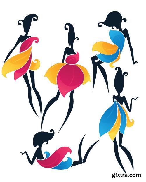 Illustration Girls - Shutterstock 25xEPS