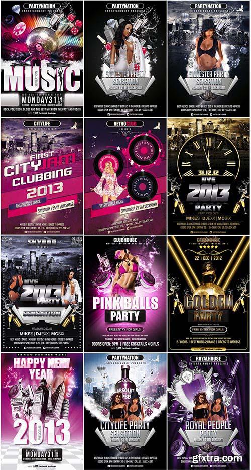 Vectorcity 30 Premium Quality Party/Event PSD Flyer Templates
