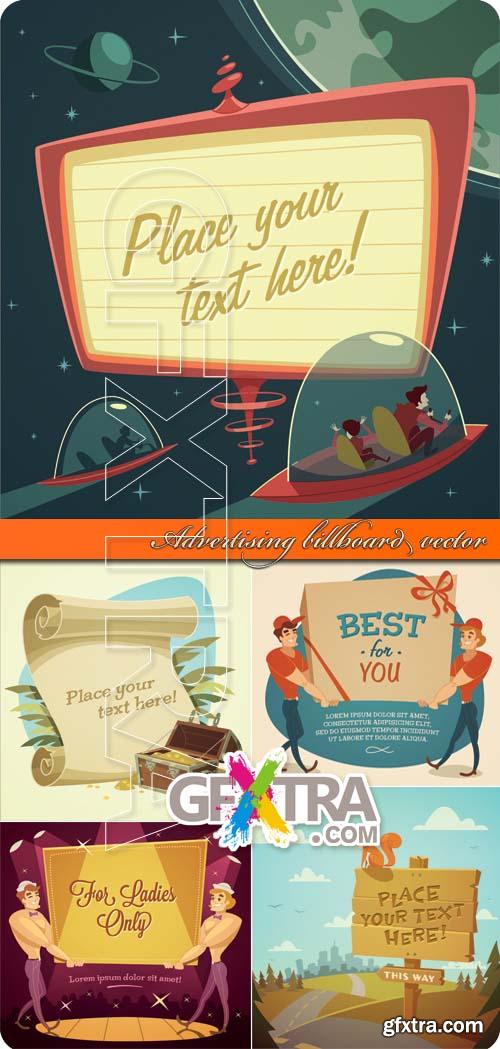 Advertising billboard vector