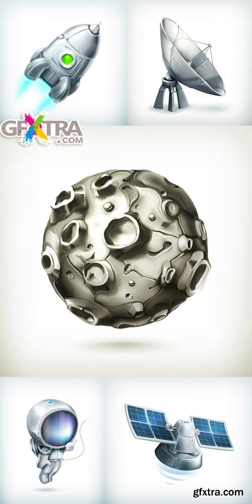 Space Objects - 5 Vector