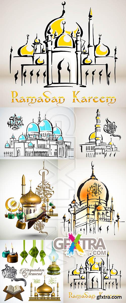Stock vector - Mosque vector 4