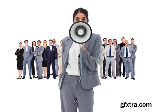 Amazing SS - Business team with megaphone 2, 25xJPGs