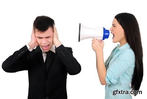 Amazing SS - Business team with megaphone 2, 25xJPGs
