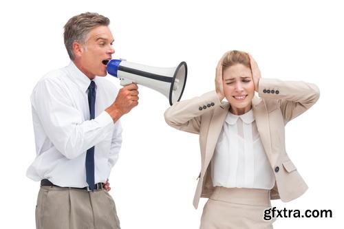 Amazing SS - Business team with megaphone 2, 25xJPGs