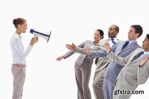 Amazing SS - Business team with megaphone 2, 25xJPGs