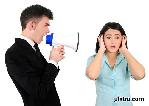 Amazing SS - Business team with megaphone 2, 25xJPGs