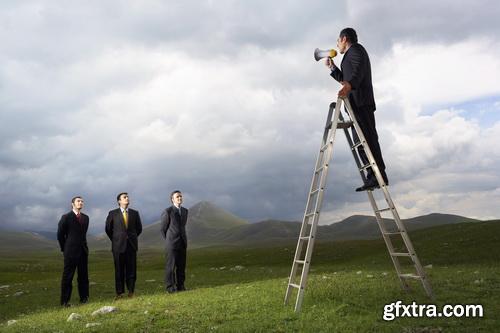 Amazing SS - Business team with megaphone 2, 25xJPGs