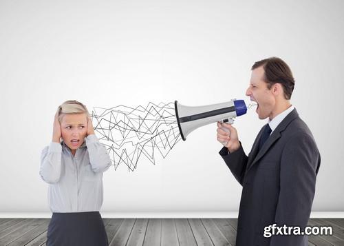 Amazing SS - Business team with megaphone 2, 25xJPGs