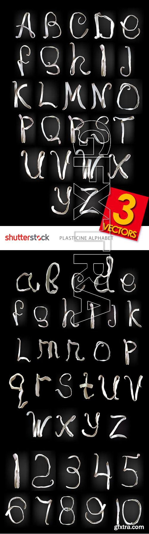Plasticine Alphabet & Numbers 3xEPS