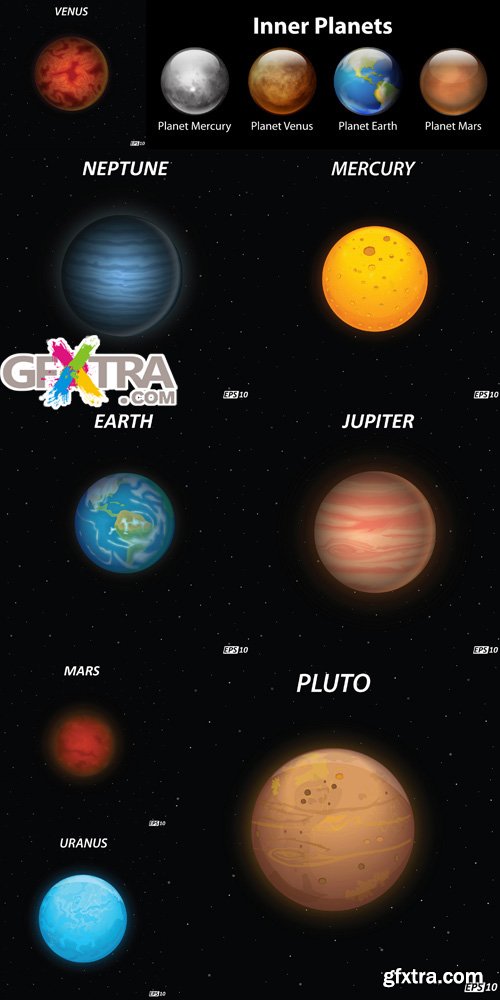 Planets #2 - 9 Vector