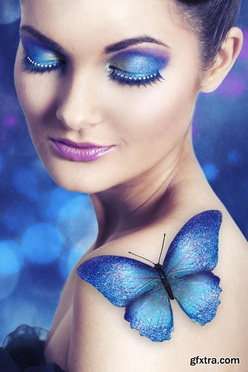 Young Woman with a Butterfly, 25xJPGs