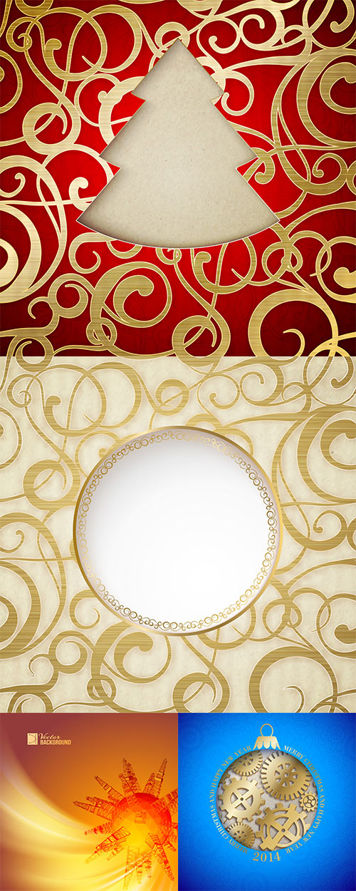Gold christmas backgrounds