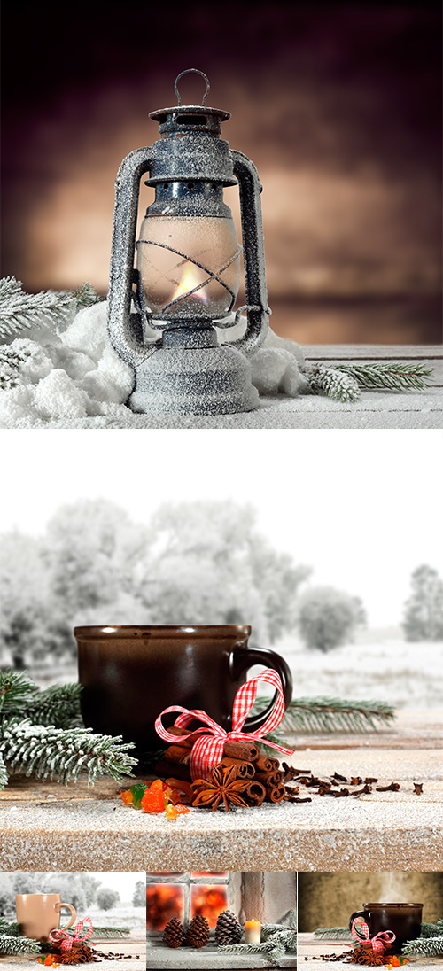 Christmas vintage cups