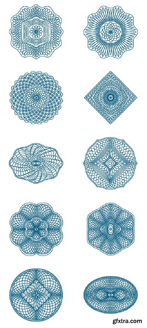 SecuritySoft GLH001 Decorative Grids, Borders and Rosettes