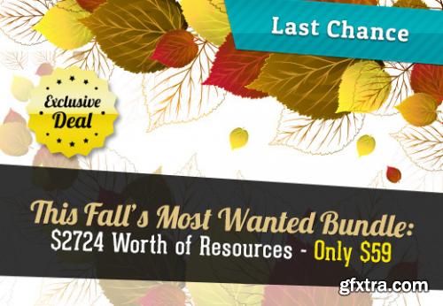 Last Chance: This Falls Most Wanted Bundle with $2724 Worth of Resources for Only $59