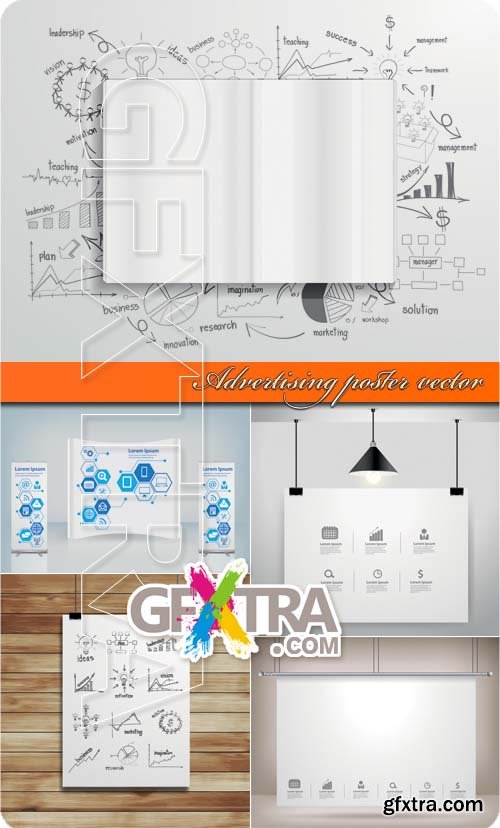 Advertising poster vector