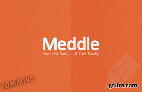 Meddle Sans-serif Font Family - MediaLoot - Retail