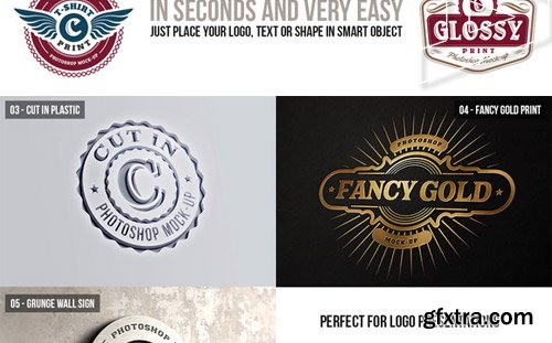 Photorealistic Logo Mock-Ups Vol.3