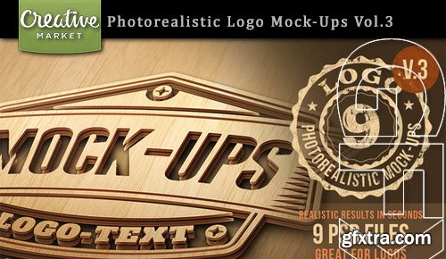 Photorealistic Logo Mock-Ups Vol.3