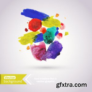 Abstract Hand Drawn Watercolor Stock Images Vectors and Illustrations Pack