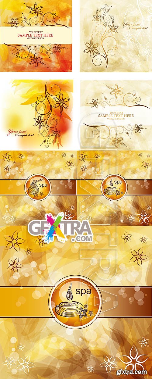 Stock vector - Spa backgrounds