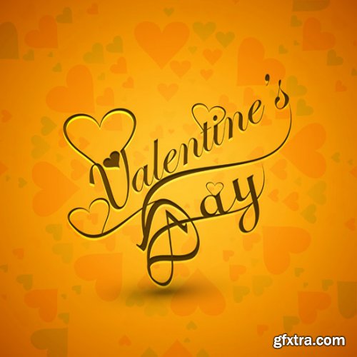 Beautiful Happy Valentine's Day Cards 20xEPS