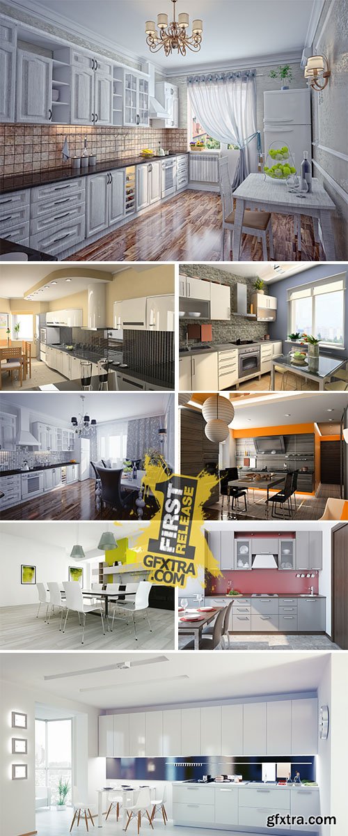 Stock Photo: Modern kitchen interior 5