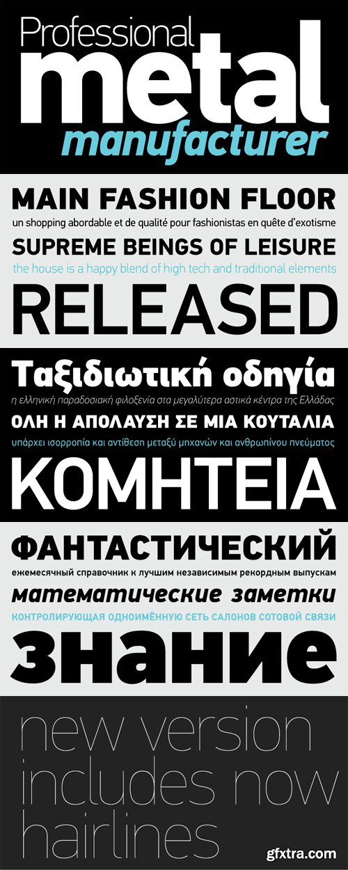 PF Din Text Pro Font Family - 14 Fonts for $616!