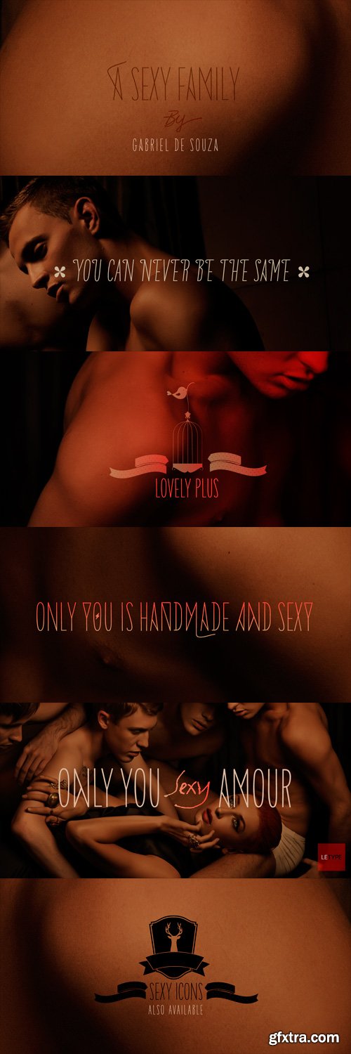 Only You Sexy Font Family - 10 Fonts for $40
