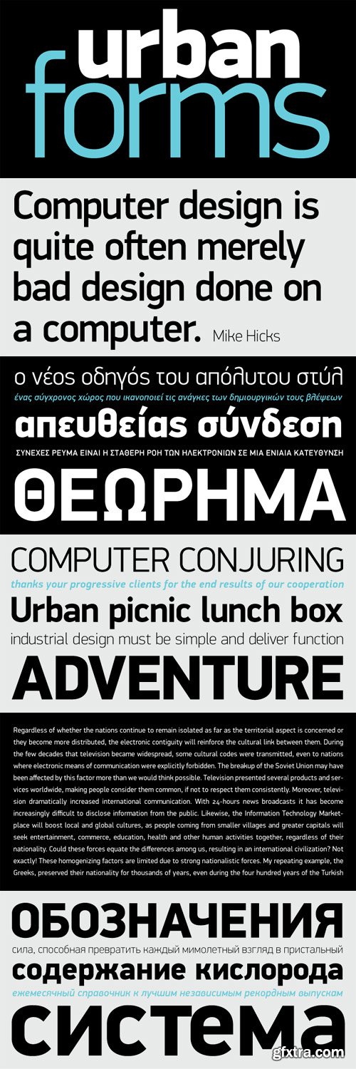 PF Din Display Pro Font Family - 14 Fonts for $695