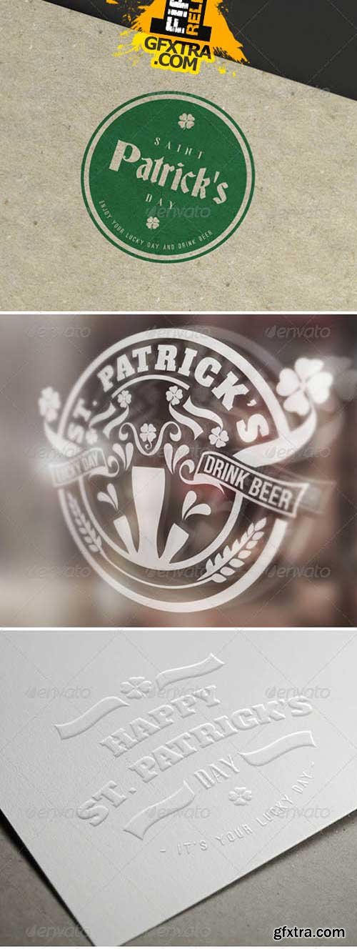 Saint Patrick's Day Vintage Labels & Badges Logos