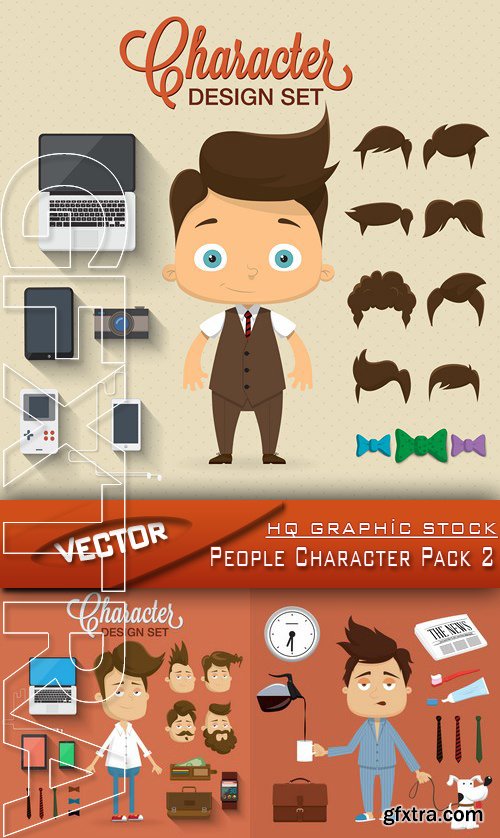 Stock Vector - People Character Pack 2