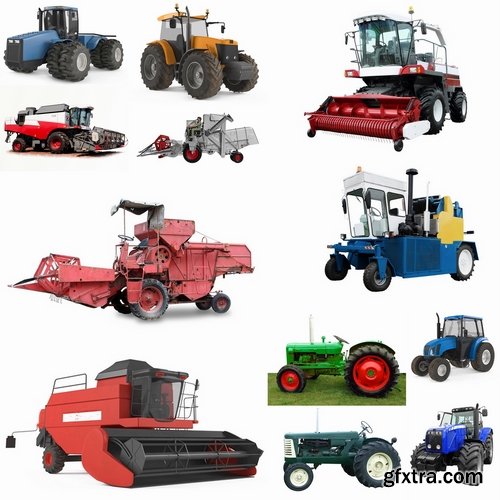 Tractor and Combine - 25 HQ Jpg
