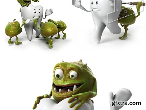 Tooth and Bacteria - 24xJPG