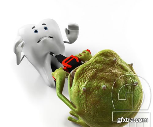 Tooth and Bacteria - 24xJPG