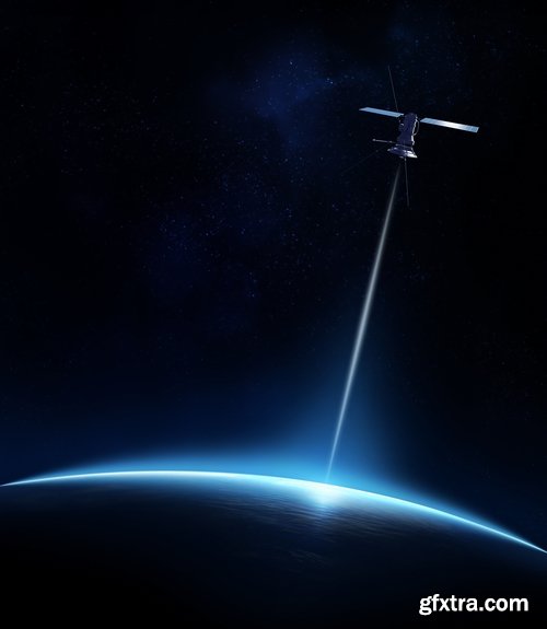 Space satellite, astronaut, planets - 25 HQ Jpg
