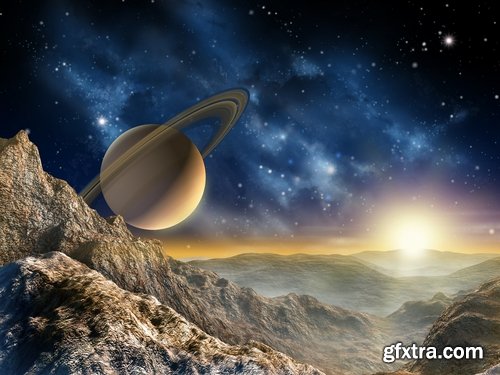 Space satellite, astronaut, planets - 25 HQ Jpg