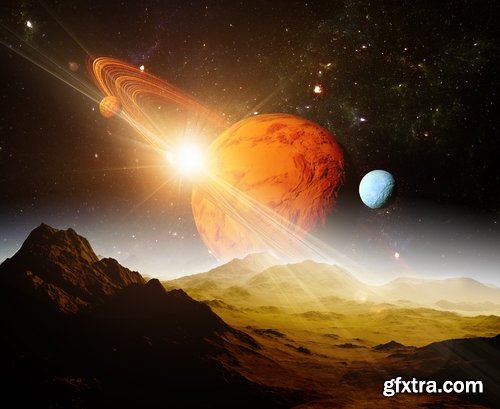 Space satellite, astronaut, planets - 25 HQ Jpg