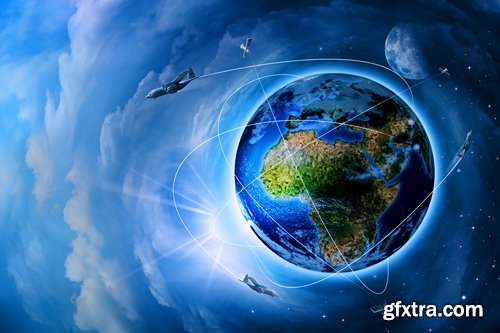 Space satellite, astronaut, planets - 25 HQ Jpg