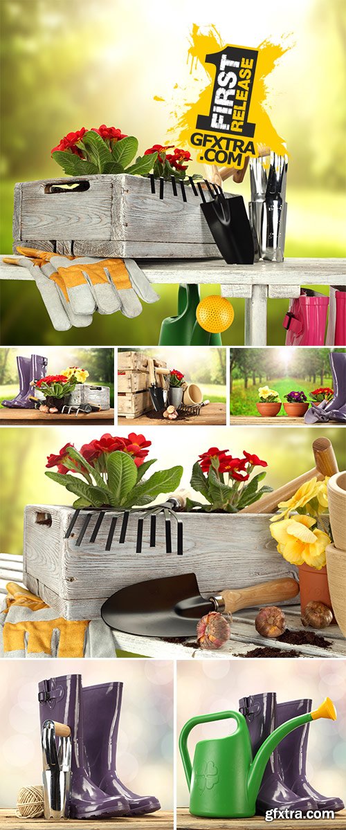 Stock Photo: Garden tools