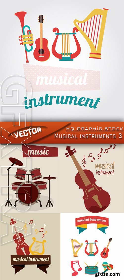 Stock Vector - Musical instruments 3