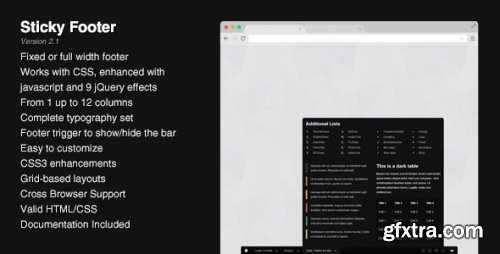 CodeCanyon - Sticky Footer v2.1