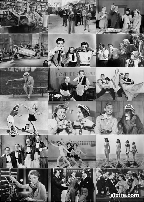Retro people Set - 25 HQ Jpg