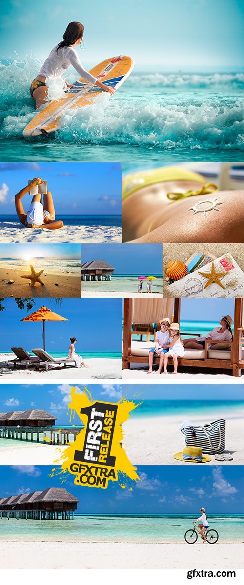 Stock Photo: Family on summer vacation