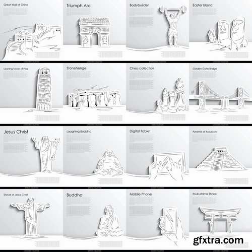Abstract silhouettes - 25 Eps