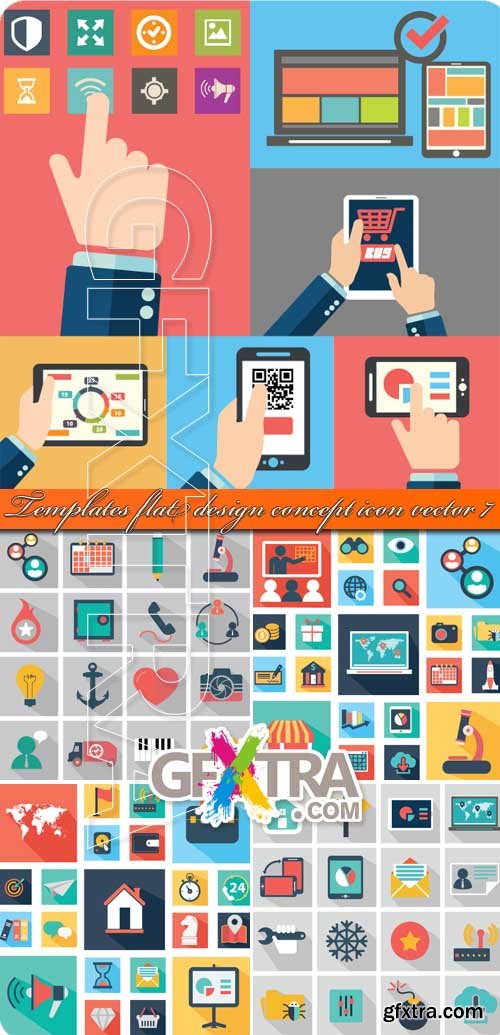 Templates flat design concept icon vector 7